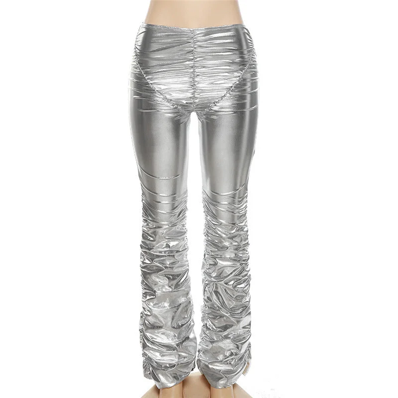 silver pants