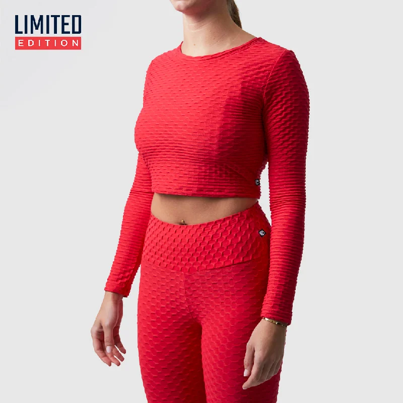 Summit Crop Top (Lava)