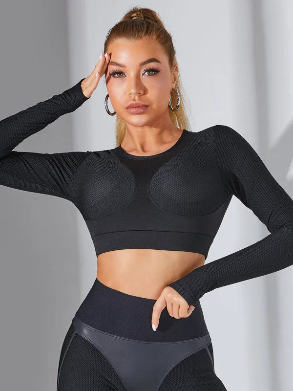 ❤ZASUWA Fly Eye Contrast Color High-rise Hip-lift Sportswears