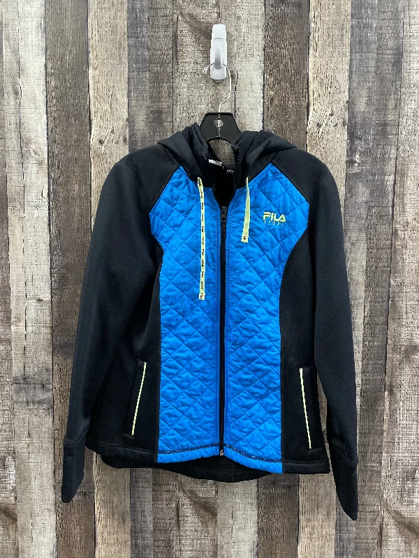 Price Reduction Athletic Jacket By Fila In Black, Size: M