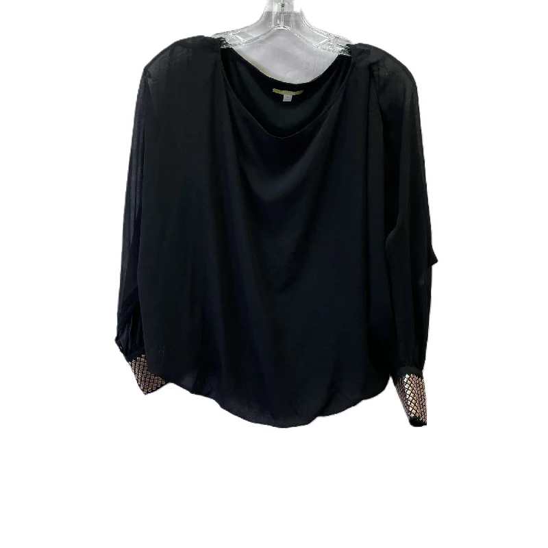 Black Top Long Sleeve By Gianni Bini, Size: M