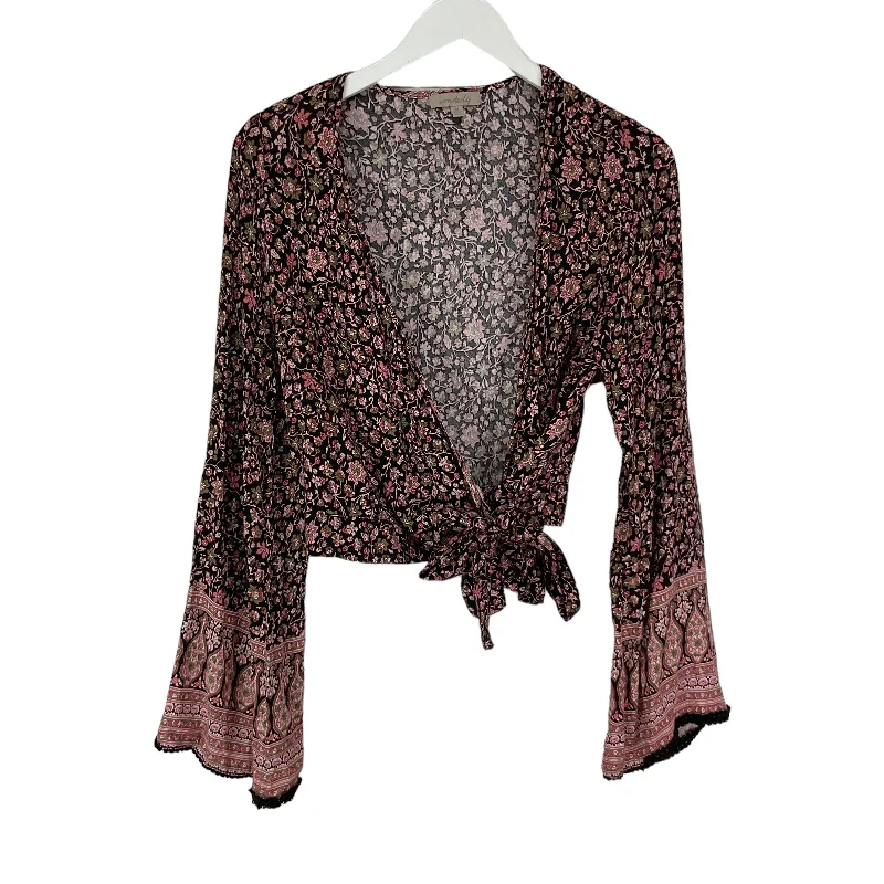 Sale Event Floral Print Top Long Sleeve Wonderly, Size M