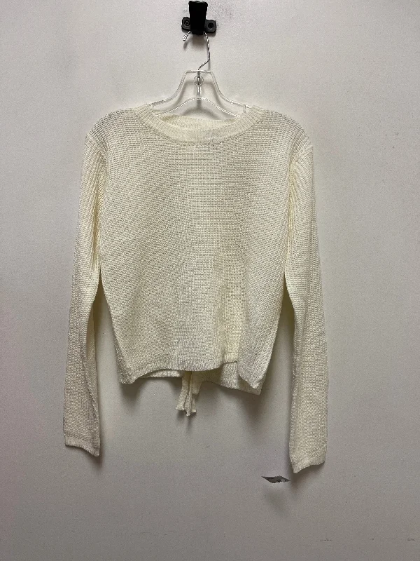 Sweater By Ambiance Apparel In Cream, Size: M