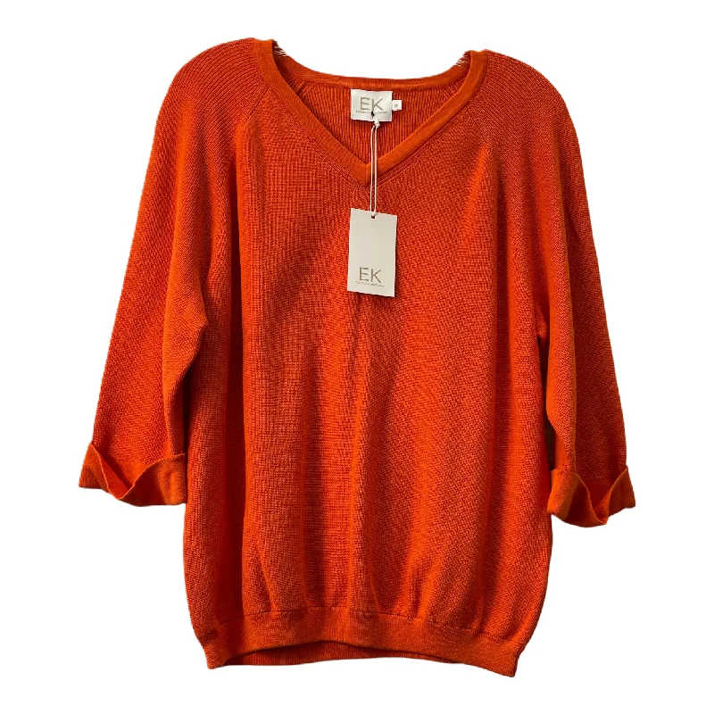 Sweater By Cme In Orange, Size: Xl