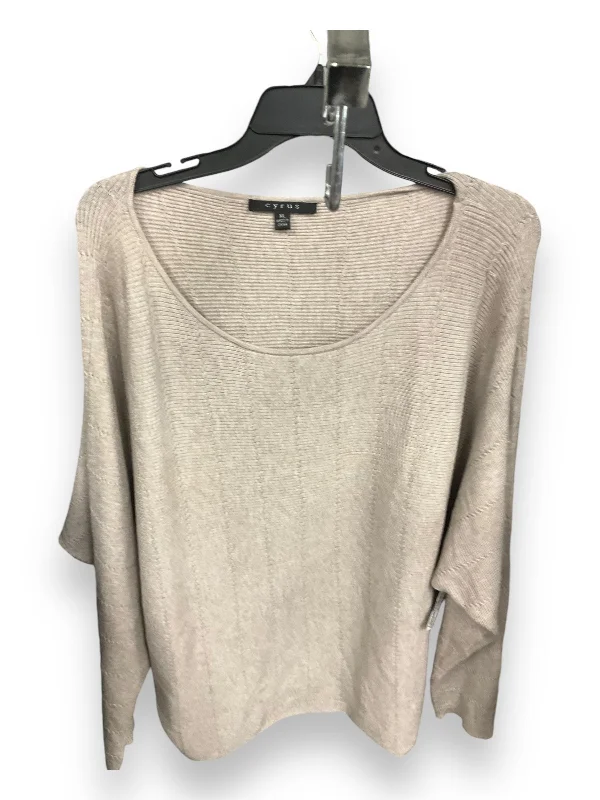 Exclusive Offers Sweater By Cyrus Knits In Taupe, Size: Xl