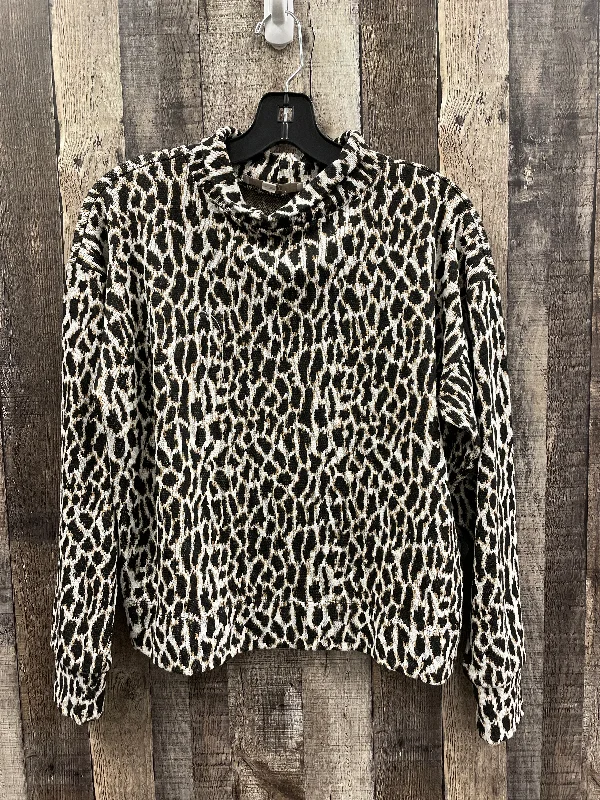 Sweater By Loft In Animal Print, Size: M