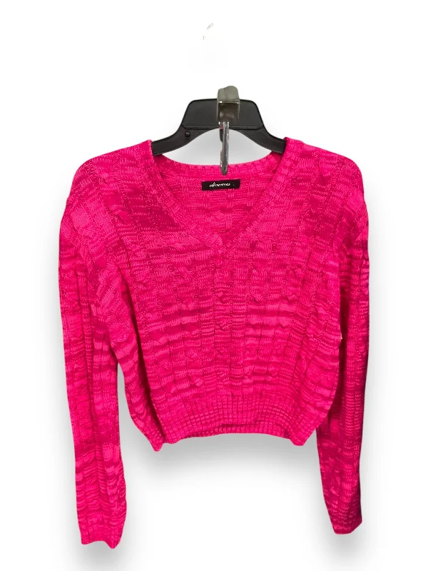 Incredible Offers Sweater By Olivaceous In Pink, Size: L