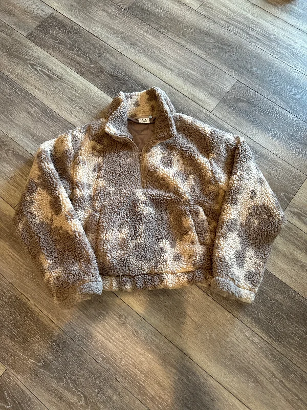 Sweatshirt Collar By Sage In Tan, Size: Xl