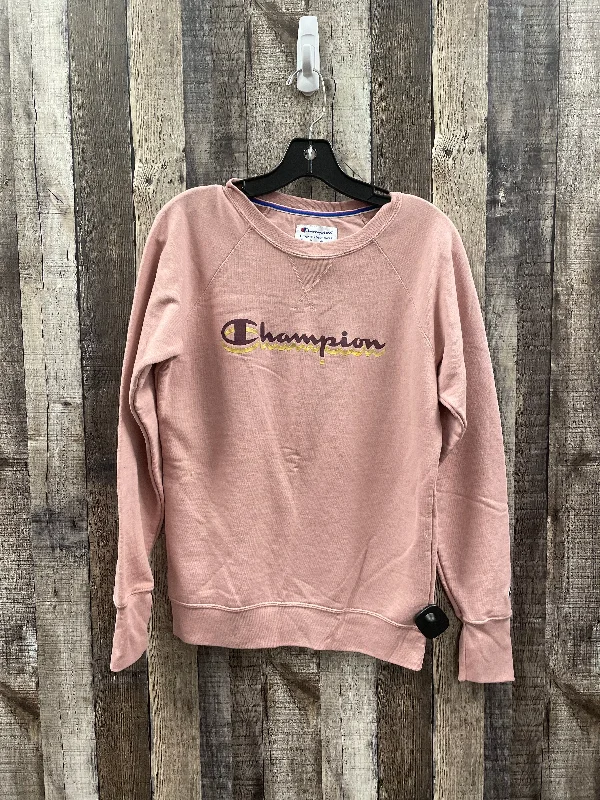 Price Meltdown Sweatshirt Crewneck By Champion In Pink, Size: S