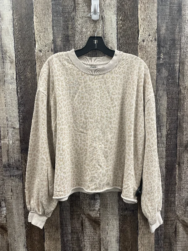 Online Only Sweatshirt Crewneck By Gap In Animal Print, Size: M