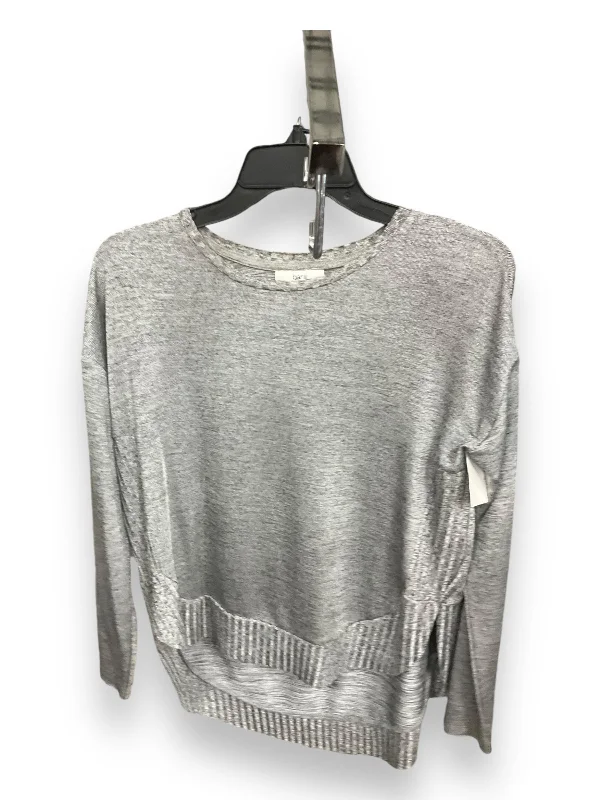 Top Long Sleeve By Bar Iii In Grey, Size: S