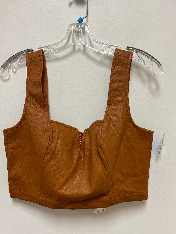 Super Sale Top Sleeveless By Maeve In Brown, Size: M