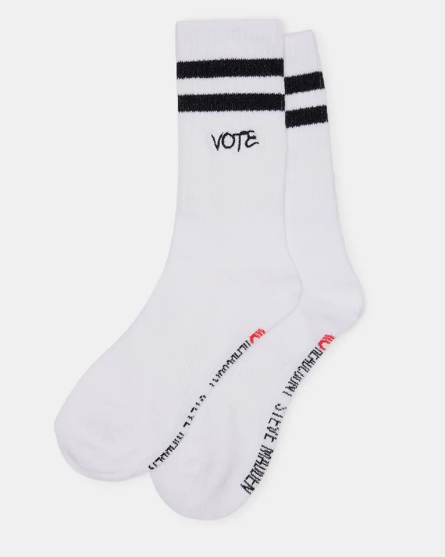 VOTE SOCKS WHITE